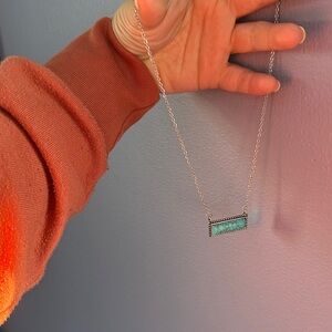 Elegant Silver and Turquoise Necklace